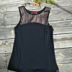 *Narciso Rodriquez* Black Sequined Tank